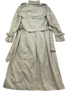 BURBERRYS TRENCH COAT VINTAGE BEIGE WOMENS PRE OWNED L
