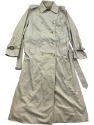 BURBERRYS TRENCH COAT VINTAGE BEIGE WOMENS PRE OWNED L