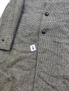 BURBERRYS ΠΑΛΤΟ VINTAGE HOUNDSTOOTH ΓΚΡΙ ΑΝΤΡΙΚΟ PRE OWNED L