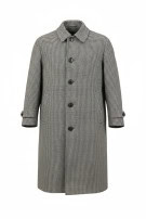 BURBERRYS ΠΑΛΤΟ VINTAGE HOUNDSTOOTH ΓΚΡΙ ΑΝΤΡΙΚΟ PRE OWNED L