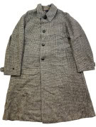 BURBERRYS ΠΑΛΤΟ VINTAGE HOUNDSTOOTH ΓΚΡΙ ΑΝΤΡΙΚΟ PRE OWNED L