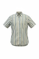 BURBERRYS CAMICIA VINTAGE A RIGHE OFF WHITE UOMO PRE OWNED M