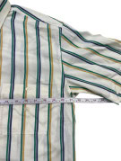 BURBERRYS CAMICIA VINTAGE A RIGHE OFF WHITE UOMO PRE OWNED M