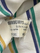 BURBERRYS CAMICIA VINTAGE A RIGHE OFF WHITE UOMO PRE OWNED M