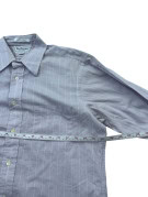 BURBERRYS CAMICIA A RIGHE VINTAGE LILLA UOMO PRE OWNED M