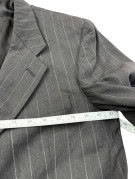 BURBERRYS BLAZER CLASSICO PINSTRIPE CHARCOAL UOMO PRE OWNED L