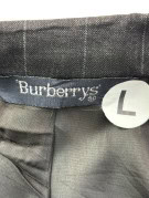 BURBERRYS BLAZER CLASSICO PINSTRIPE CHARCOAL UOMO PRE OWNED L