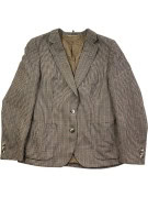 BURBERRYS BLAZER VINTAGE MARRONE DONNA PRE OWNED L