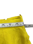 BYBLOS LINEN MINI SKIRT VINTAGE NO LOGO YELLOW WOMEN'S S