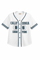 CALIFORNIA GEAR BASEBALL JERSEY COLLEGIATE WHITE ΑΝΤΡΙΚΟ PRE OWNED L