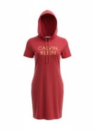 Calvin Klein Hoodie Dress Casual Logo Red/Gold Women’s  S/M