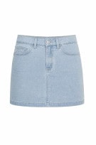 CALVIN KLEIN JEANS GONNA DENIM MINI WASHED BLUE DONNA PRE OWNED XS