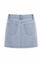 CALVIN KLEIN JEANS GONNA DENIM MINI WASHED BLUE DONNA PRE OWNED XS