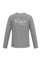 CALVIN KLEIN JEANS MAGLIA A MANICHE LUNGHE MINIMAL GRIGIO UOMO PRE OWNED XS