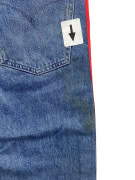 Calvin Klein Jeans Pantaloni Jean Vintage Logo Tape Blu da Donna M
