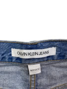 Calvin Klein Jeans Pantaloni Jean Vintage Logo Tape Blu da Donna M