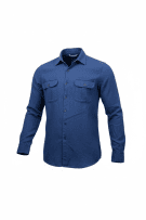 Calvin Klein Jeans Casual Shirt With Pockets Logo Blue Men's S