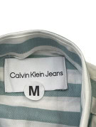 CALVIN KLEIN JEANS ΠΟΥΚΑΜΙΣΟ ΡΙΓΕ ΠΡΑΣΙΝΟΓΑΛΑΖΟ ΛΕΥΚΟ ΑΝΤΡΙΚΟ PRE OWNED M
