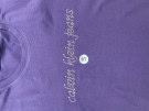 CALVIN KLEIN JEANS T SHIRT RHINESTONE PURPLE WOMEN PRE OWNED S