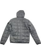 Calvin Klein Μπουφάν Puffer Hooded Logo Γκρι Ανδρικό