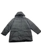 Calvin Klein Μπουφάν Puffer Parka Casual Λογότυπο Μαύρο/Σκούρο Γκρι Ανδρικό XL