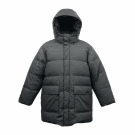 Calvin Klein Μπουφάν Puffer Parka Casual Λογότυπο Μαύρο/Σκούρο Γκρι Ανδρικό XL