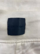 CALVIN KLEIN Pantaloni jogger della tuta con logo ricamato off-white da uomo XL