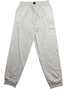 CALVIN KLEIN Pantaloni jogger della tuta con logo ricamato off-white da uomo XL
