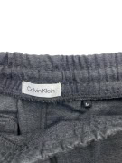 CALVIN KLEIN Παντελόνι Φόρμας Slim Fit Zip Pockets Σκούρο Γκρι Ανδρικό M