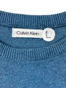 CALVIN KLEIN ΠΛΕΚΤΗ ΜΠΛΟΥΖΑ MINIMAL ΜΠΛΕ ΑΝΔΡΙΚΟ PRE OWNED L