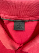 Calvin Klein Polo T-Shirt Κόκκινο Minimal Logo UNISEX M
