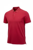 Calvin Klein Polo T-Shirt Κόκκινο Minimal Logo UNISEX M