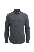 CANADIAN TRAVEL EQUIPMENT Men's Shirt with Logo Grey M