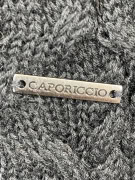 Caporiccio Πλεκτό Πουλόβερ Cable Knit Μαύρο Ανδρικό L
