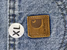 CARHARTT DENIM SHORTS VINTAGE WASHED BLUE ΑΝΤΡΙΚΟ PRE OWNED XL