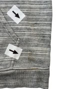 CARHARTT FELPA CON CAPPUCCIO MEZZA ZIP WORKWEAR GRIGIO UOMO PRE OWNED L