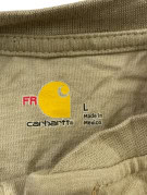 CARHARTT MAGLIA HENLEY MANICHE LUNGHE WORKWEAR BEIGE UOMO PRE OWNED L