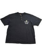 CARHARTT HENLEY T-SHIRT CON LOGO NERO UNISEX XL