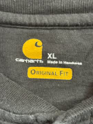 CARHARTT HENLEY T-SHIRT CON LOGO NERO UNISEX XL