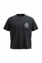CARHARTT HENLEY T-SHIRT CON LOGO NERO UNISEX XL