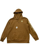CARHARTT HOODIE STREETWEAR BROWN MEN PRE OWNED L
