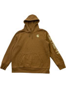 CARHARTT HOODIE STREETWEAR BROWN MEN PRE OWNED L