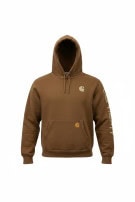 CARHARTT HOODIE STREETWEAR BROWN MEN PRE OWNED L