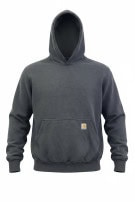 CARHARTT FELPA CON CAPPUCCIO WORKWEAR NERO SBIADITO UOMO PRE OWNED M