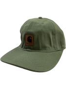 CARHARTT ΚΑΠΕΛΟ JOCKEY VINTAGE STYLE LEATHER LOGO PATCH ΓΚΡΙ UNISEX ONE SIZE