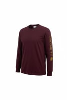 CARHARTT LONGSLEEVE T SHIRT WORKWEAR BURGUNDY ΑΝΤΡΙΚΟ PRE OWNED M