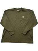 CARHARTT MAGLIA HENLEY WORKWEAR OLIVE UOMO PRE OWNED XL