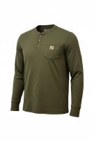 CARHARTT MAGLIA HENLEY WORKWEAR OLIVE UOMO PRE OWNED XL