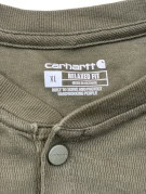 CARHARTT MAGLIA HENLEY WORKWEAR OLIVE UOMO PRE OWNED XL