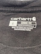 CARHARTT MAGLIA MANICA LUNGA WORKWEAR FADED BLACK UOMO PRE OWNED L
